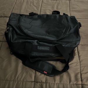 Supreme Patchwork Leather Duffel Bag